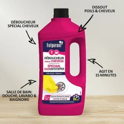Déboucheur spécial cheveux Fulgurant 800ml