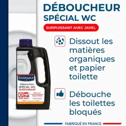 Déboucheur spécial WC avec javel Starwax 1L