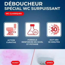 Déboucheur spécial WC avec javel Starwax 1L