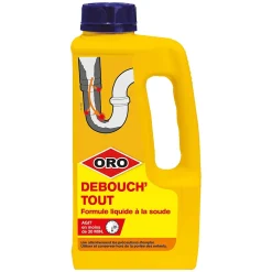 Débouch'tout Liquide à la soude 1L Oro