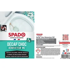 Décapant rénovateur WC-toilettes-fonds de cuvette Spado 1L