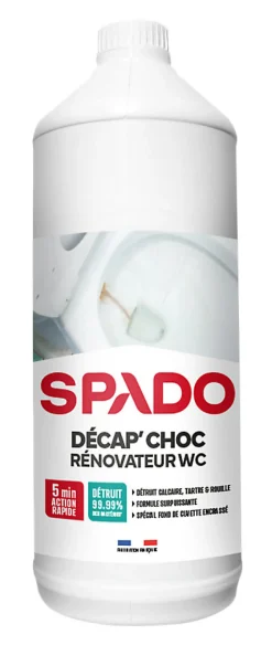 Décapant rénovateur WC-toilettes-fonds de cuvette Spado 1L