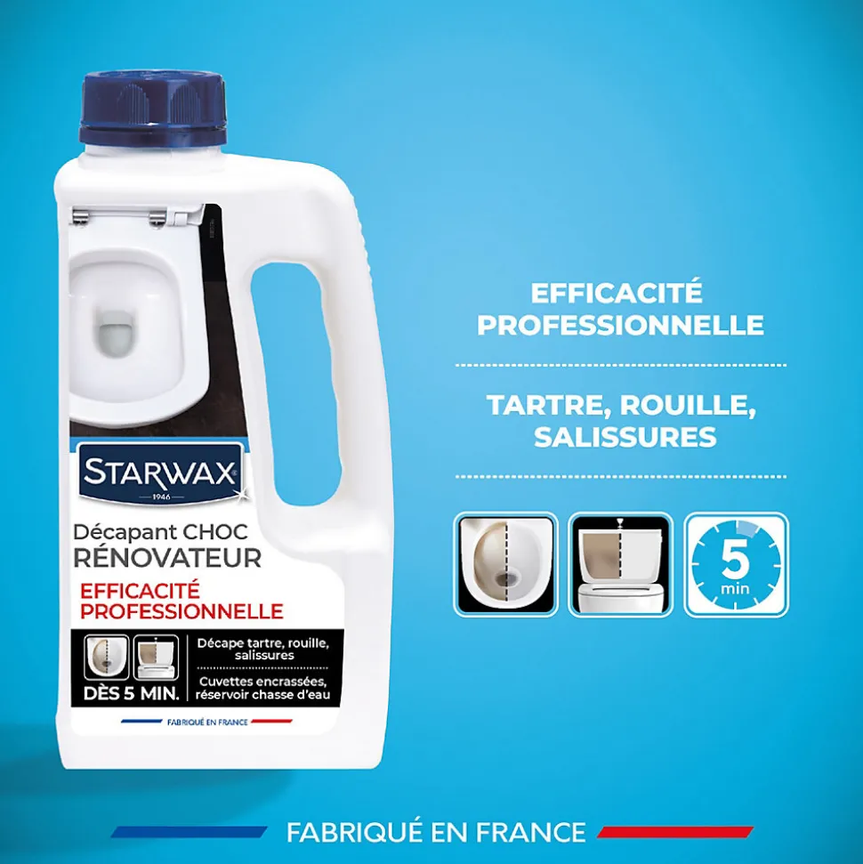 Décapant WC choc rénovateur Starwax 1L