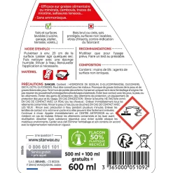 Décrassant surpuissant Starwax 500ml + 20% gratuit