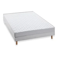 DEKO DREAM AIRFLEX Ensemble Matelas 140x190 cm + Sommier - Mousse - AIRFLEX