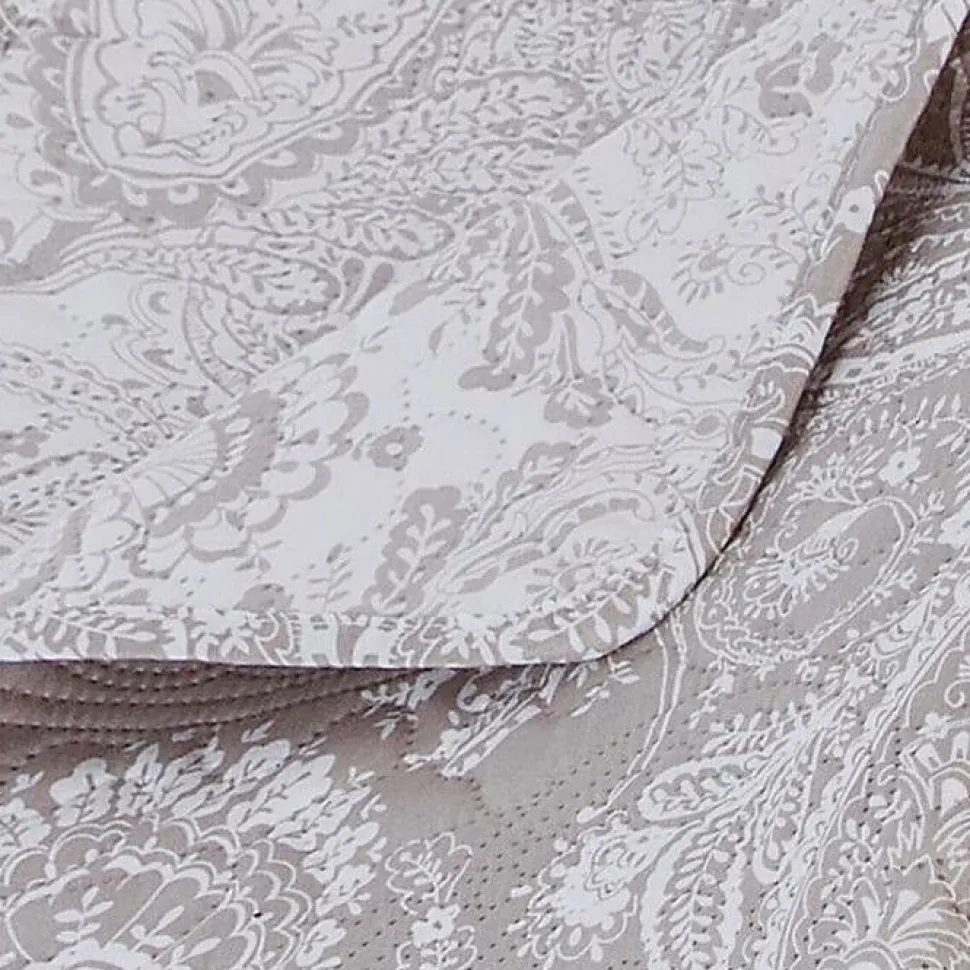 Dessus de lit 260 x 240 cm + 2 Taies 60 x 60 cm "Marie" Atmosphera - Lin