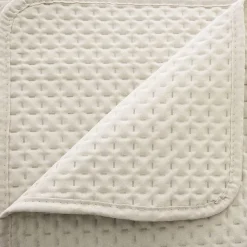 Dessus de lit Dolce beige lin 260x240cm - Atmosphera