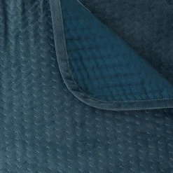 Dessus de lit Lilou bleu egéen 260x240cm - Atmosphera