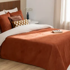 Dessus de lit Lilou terracotta 260x240cm - Atmosphera