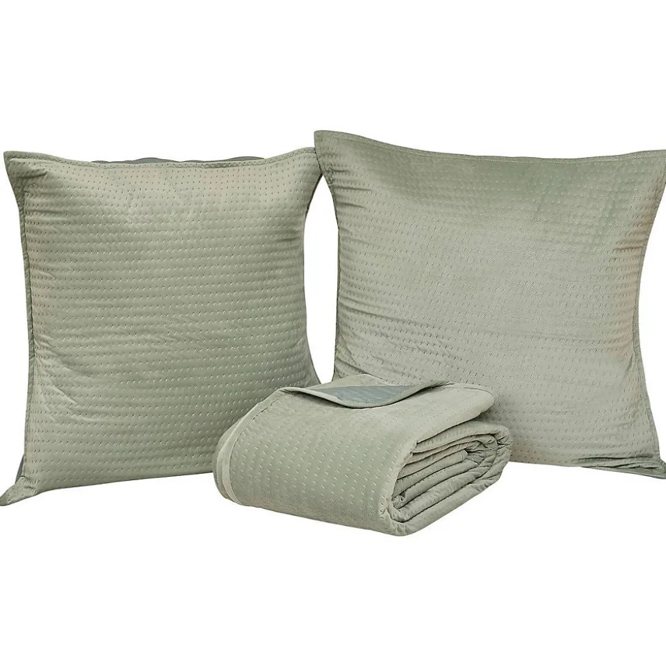 Dessus de lit Lilou vert céladon 260x240cm - Atmosphera