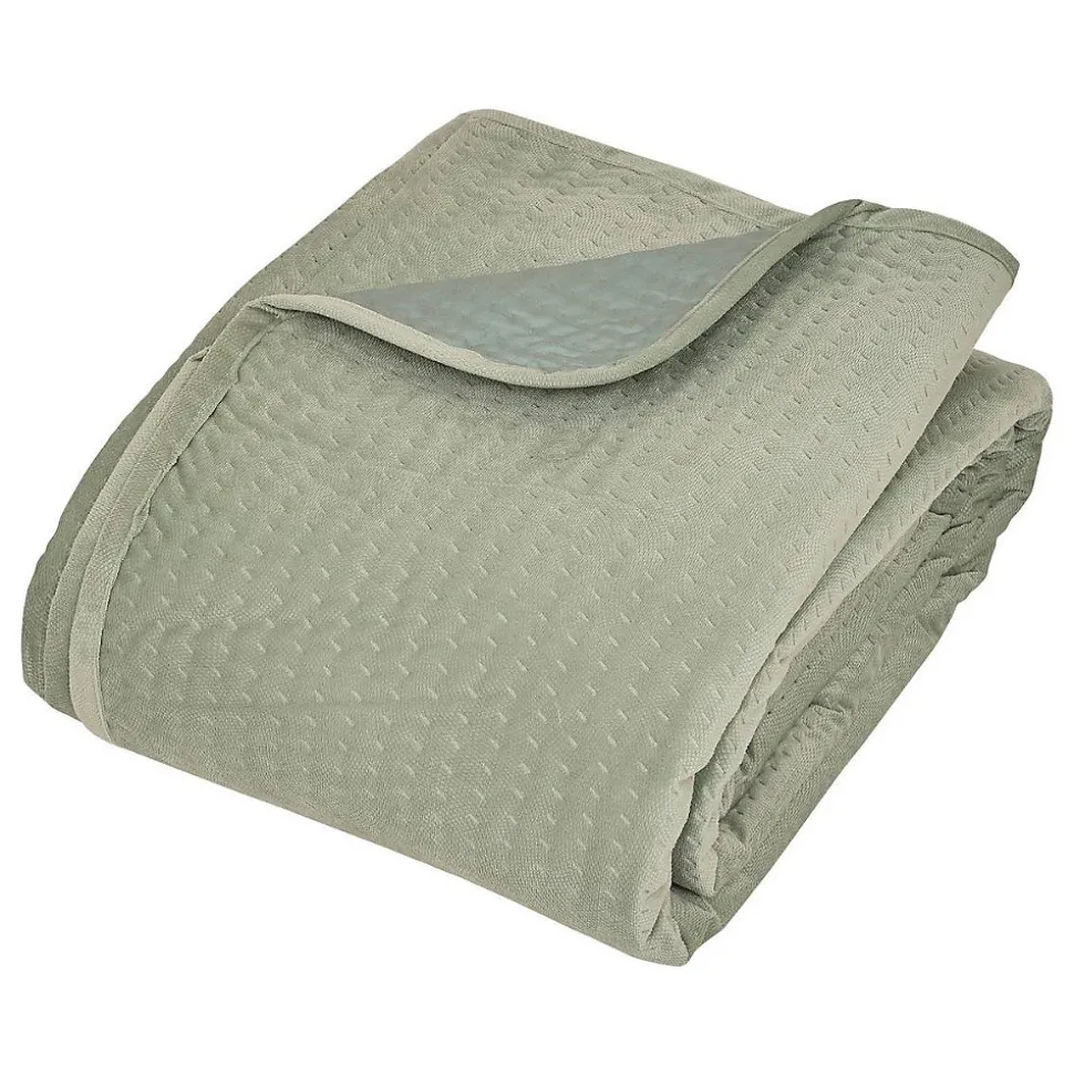 Dessus de lit Lilou vert céladon 260x240cm - Atmosphera