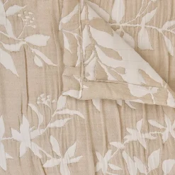 Dessus de lit Nuvia beige lin 260x240cm - Atmosphera