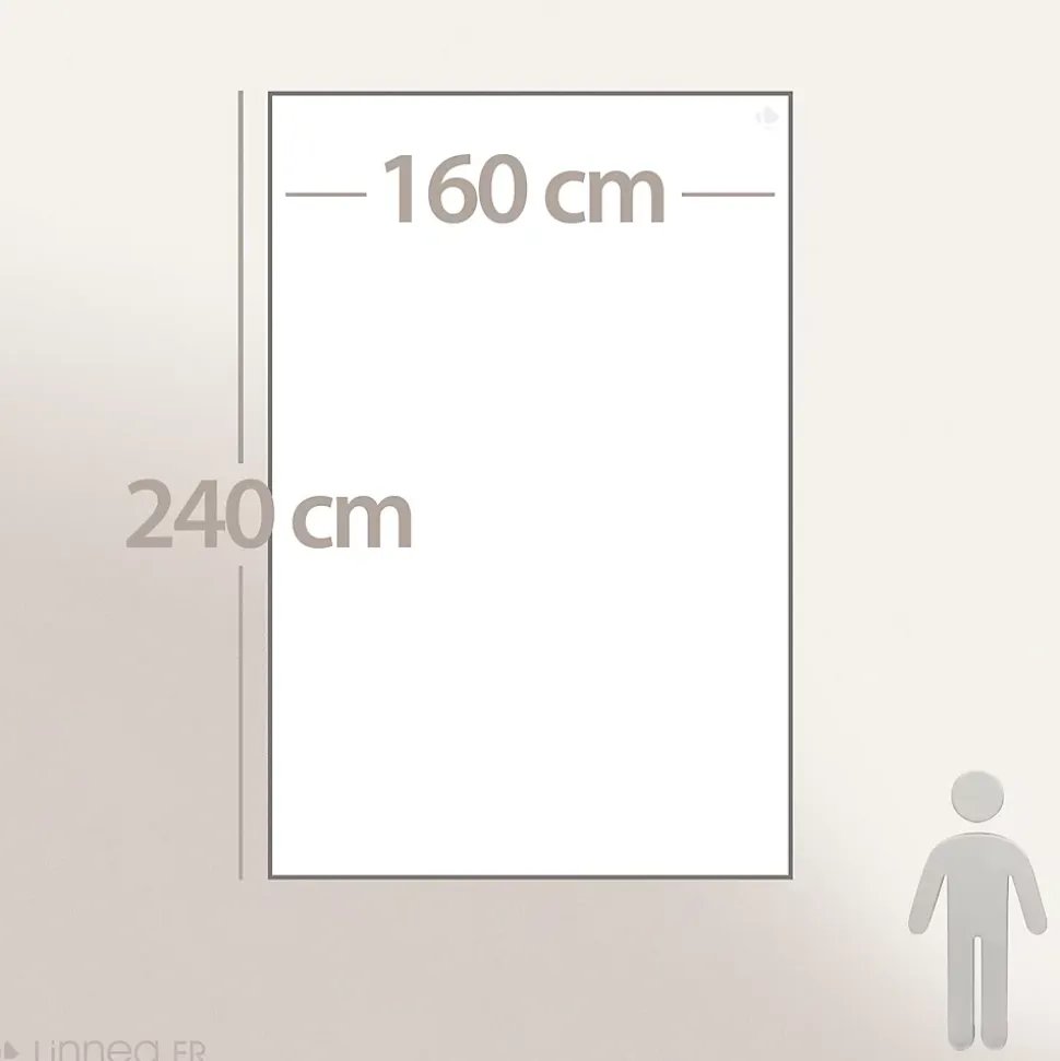 Dessus de lit polyester microfibre 160x240 cm LAZY beige galet