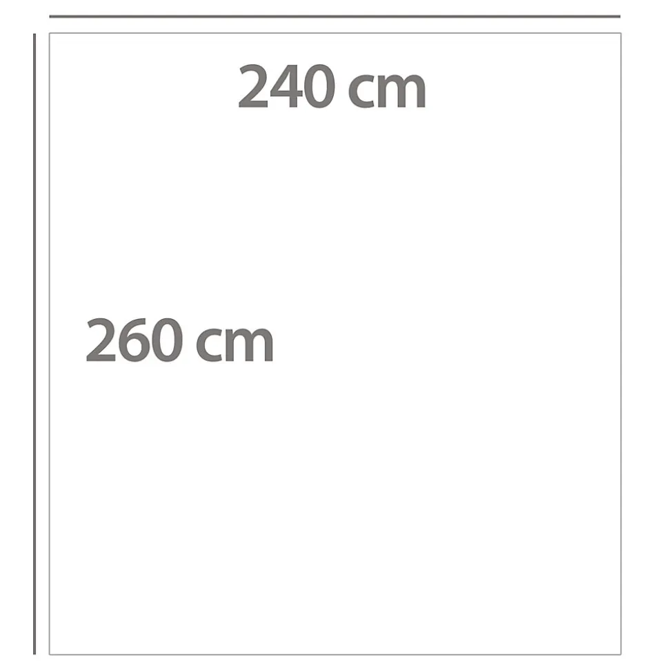 Dessus de lit polyester microfibre 260x240 cm LAZY orange ocre