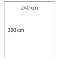 Dessus de lit polyester microfibre 160x240 cm LAZY orange ocre