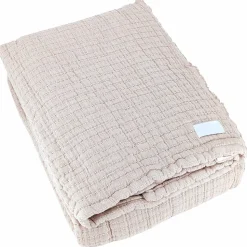 Dessus de lit 180x250 cm en coton lavé SEVILLE blanc latte