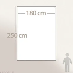 Dessus de lit 180x250 cm en coton lavé SEVILLE blanc latte