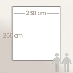 Dessus de lit 260x230 cm HERMINE fausse fourrure blanc Neige