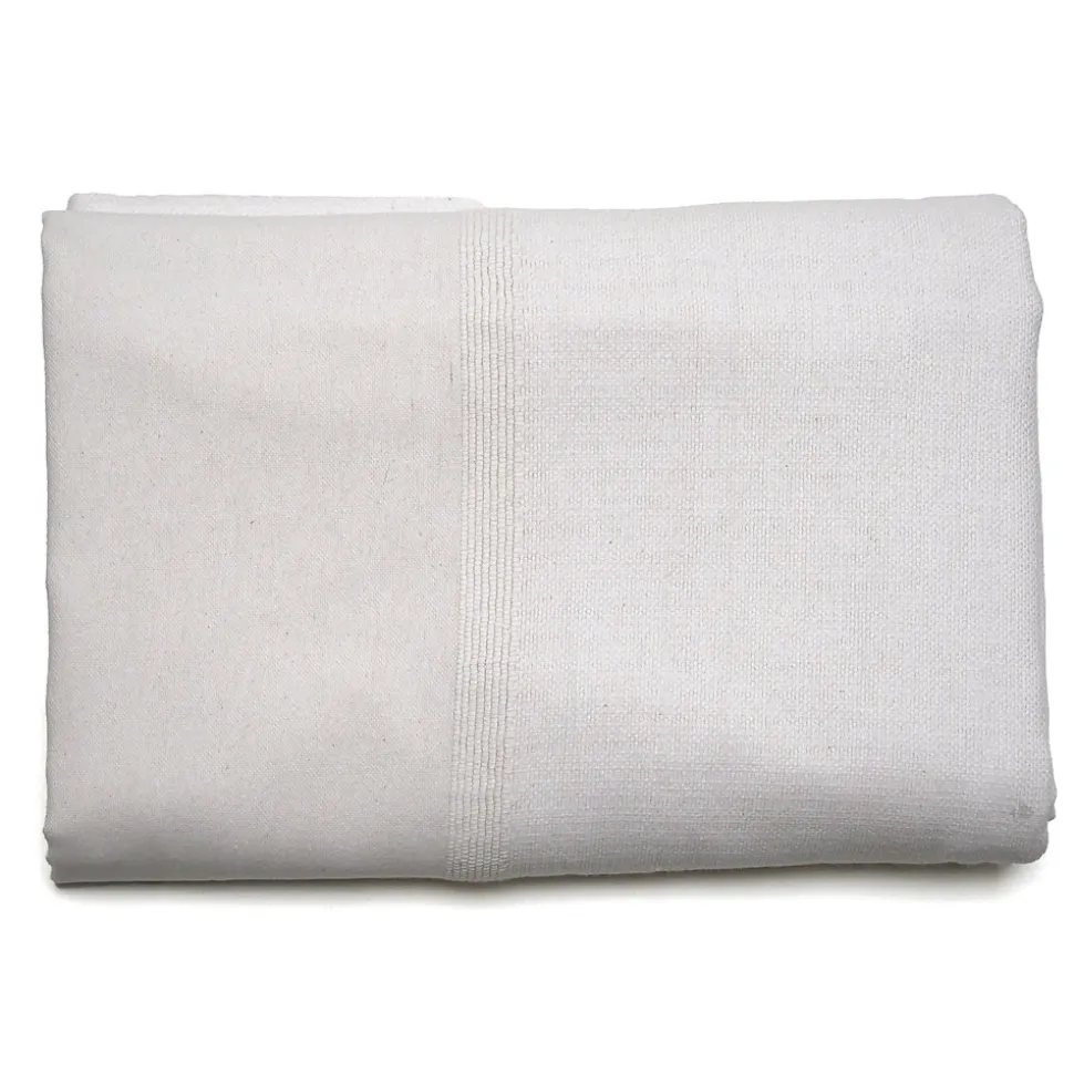 Dessus de lit ZAGORA pur coton 250 g/m² 260x240 cm blanc neige