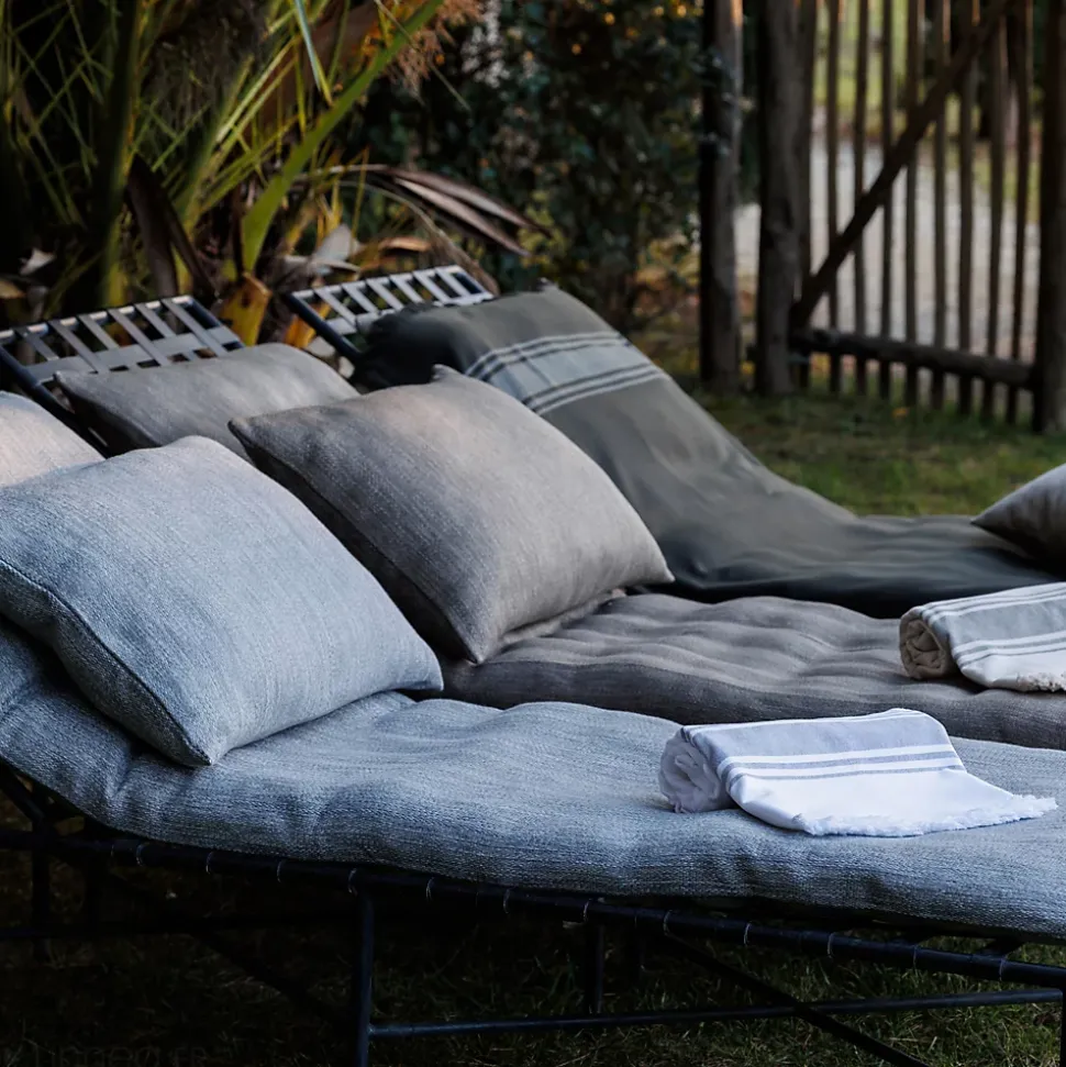 Dessus de lit ZAGORA pur coton 250 g/m² 260x240 cm beige lin