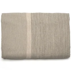 Dessus de lit ZAGORA pur coton 250 g/m² 260x240 cm beige ficelle