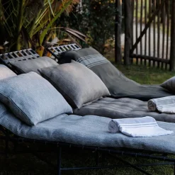 Dessus de lit ZAGORA pur coton 250 g/m² 180x240 cm beige lin