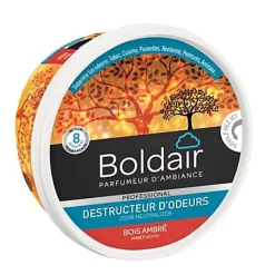 Destructeur d'odeurs gel Boldair bois ambré 300g