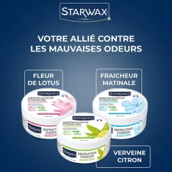 Destructeur d'odeurs verveine citronnée 300g Starwax