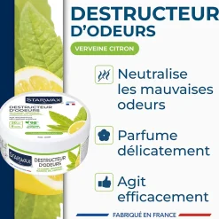 Destructeur d'odeurs verveine citronnée 300g Starwax