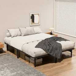 Dewinner Sommier à Lattes sur Pieds, Lit 2x13 Lattes, 7 Pieds Inclus, 140x200CM