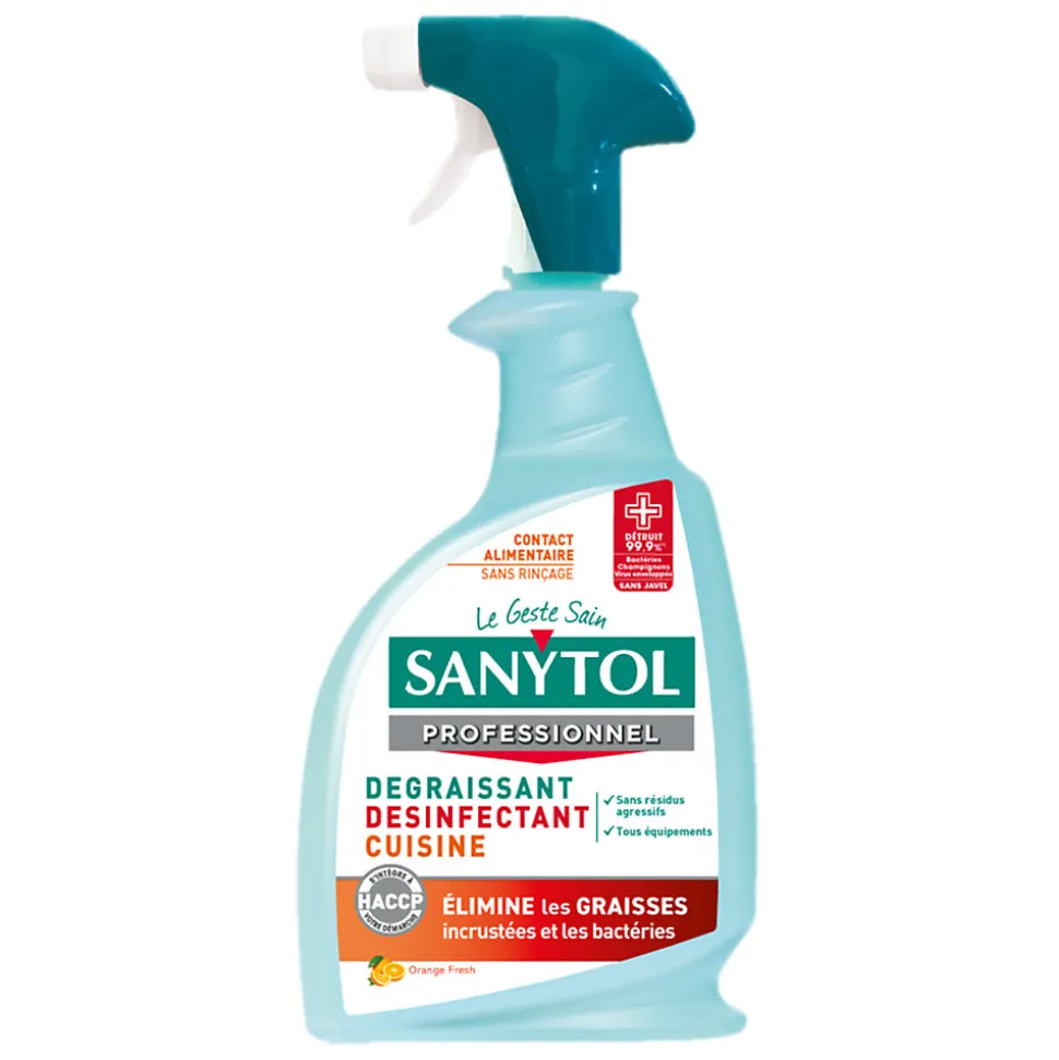 Dégraissant désinfectant cuisine agrumes Sanytol 0,75L