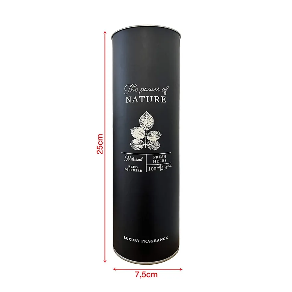 Diffuseur d'Ambiance Parfumé avec 6 Bâtonnets au Parfum d'Herbes Fraîches Idées Cadeaux