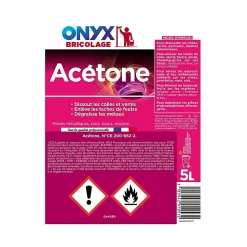 Dissolvant Acétone Onyx en bidon de 5 litres