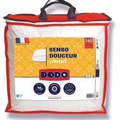 DODO - Couette tempérée 350 g/m² - SENSO DOUCEUR - 220 x 240 cm - Blanc