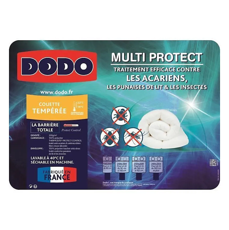 DODO Couette tempérée MULTIPROTECT - 200 x 200 cm