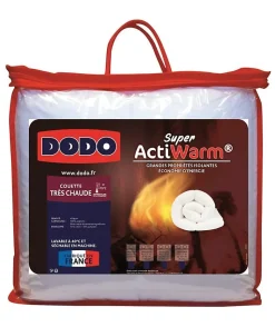 DODO Couette tres chaude 450g/m² SUPER ACTIWARM 240x260 cm blanc