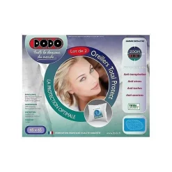 DODO Lot de 2 oreillers Total Protect 65x65 cm blanc