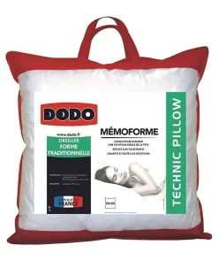 DODO Oreiller a mémoire de forme Memoforme - 60 x 60 cm