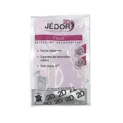 Dosettes 2D détergent nettoyant désodorisant - Jédor - Parfum Floral (100 dosettes)