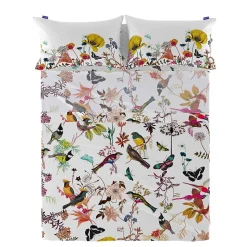 Drap Birds of paradise 100% Coton Happyfriday