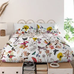 Drap Birds of paradise 100% Coton Happyfriday