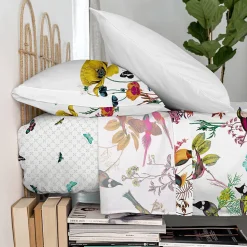 Drap Birds of paradise 100% Coton Happyfriday