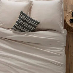 Drap en coton - lin - 180x290 cm - Atmosphera