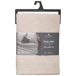 Drap en coton - lin - 180x290 cm - Atmosphera