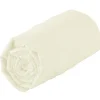 Drap housse 100% coton biologique - bonnet 30 cm (140x190 cm - Sable)