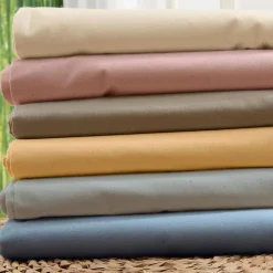 Drap housse 100% coton biologique - bonnet 30 cm (180x200 cm - Jaune)