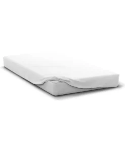 Drap Housse - HOME LINGE PASSION - HP71760 - 90 x 190 cm + 30 cm bonnet - Microfibre - 82 g - BLANC