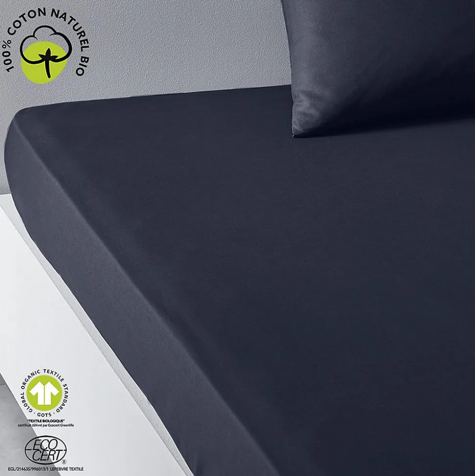 Drap housse 2 places - 100% coton BIO