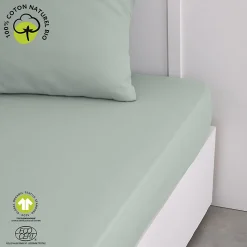 Drap housse 2 places - 100% coton BIO