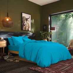 Drap housse 200 x 200 cm bonnet 30 cm 